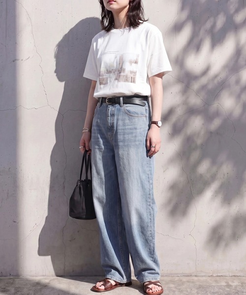 SELECT LEVERY(セレクトリベリー)の「フォトプリントTシャツ(Tシャツ/カットソー・レディース・チャコール/オフホワイト/ブラック・FREE)」の11枚目の写真