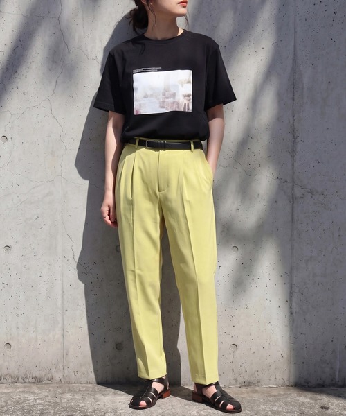 SELECT LEVERY(セレクトリベリー)の「フォトプリントTシャツ(Tシャツ/カットソー・レディース・チャコール/オフホワイト/ブラック・FREE)」の21枚目の写真