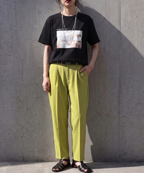 SELECT LEVERY(セレクトリベリー)の「フォトプリントTシャツ(Tシャツ/カットソー・レディース・チャコール/オフホワイト/ブラック・FREE)」の22枚目の写真