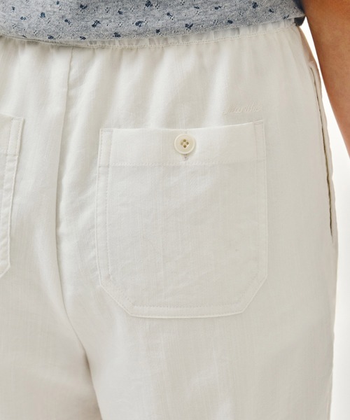 MARITHE + FRANCOIS GIRBAUD(マリテフランソワジルボー)の「W MARINE EASY PANTS(その他パンツ・レディース・ホワイト/ストライプ・MEDIUM/SMALL)」の6枚目の写真