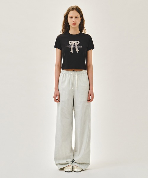 MARITHE + FRANCOIS GIRBAUD(マリテフランソワジルボー)の「W MARINE EASY PANTS(その他パンツ・レディース・ホワイト/ストライプ・MEDIUM/SMALL)」の14枚目の写真