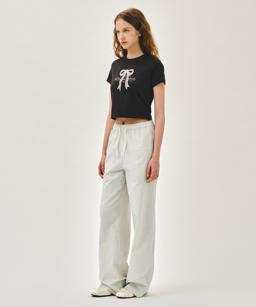 MARITHE + FRANCOIS GIRBAUD(マリテフランソワジルボー)の「W MARINE EASY PANTS(その他パンツ・レディース・ホワイト/ストライプ・MEDIUM/SMALL)」の15枚目の写真