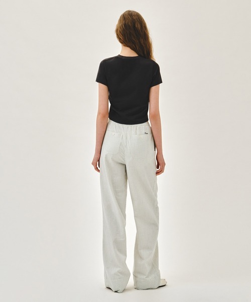 MARITHE + FRANCOIS GIRBAUD(マリテフランソワジルボー)の「W MARINE EASY PANTS(その他パンツ・レディース・ホワイト/ストライプ・MEDIUM/SMALL)」の16枚目の写真