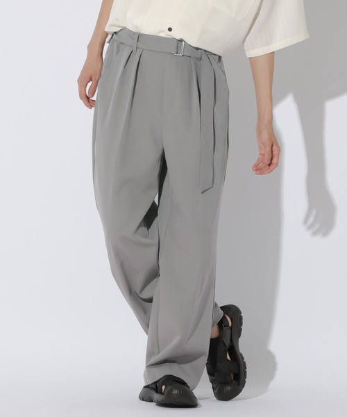 LAKOLE(ラコレ)の「ベルト付トラウザー2 / 1042747(スラックス・メンズ・ブラック/グレー/ベージュ・LARGE/MEDIUM)」の15枚目の写真