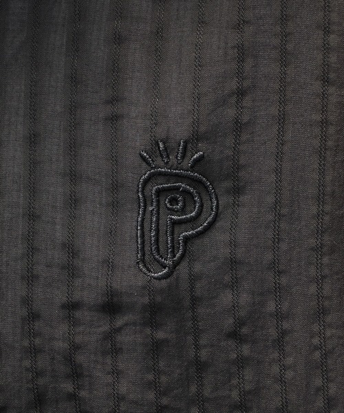 Perushu（ペルーシュ）の「Sheer Stripe Short Sleeve Shirt／ シアーストライプショートスリーブシャツ（シャツ/ブラウス・メンズ・ブラック/ブルー/ベージュ・MEDIUM/LARGE）」の19枚目の写真