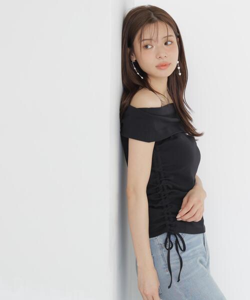 PROPORTION BODY DRESSING(プロポーションボディドレッシング)の「<a>ドロストオフショルカットソー / 1216269801(Tシャツ/カットソー・レディース・ブラック/ボルドー/ホワイト系その他・FREE)」の19枚目の写真