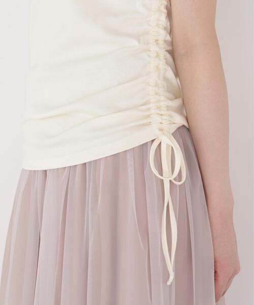 PROPORTION BODY DRESSING(プロポーションボディドレッシング)の「<a>ドロストオフショルカットソー / 1216269801(Tシャツ/カットソー・レディース・ブラック/ボルドー/ホワイト系その他・FREE)」の4枚目の写真