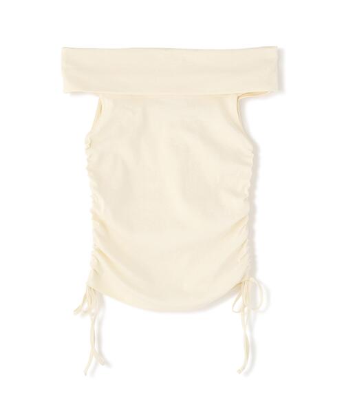 PROPORTION BODY DRESSING(プロポーションボディドレッシング)の「<a>ドロストオフショルカットソー / 1216269801(Tシャツ/カットソー・レディース・ブラック/ボルドー/ホワイト系その他・FREE)」の5枚目の写真