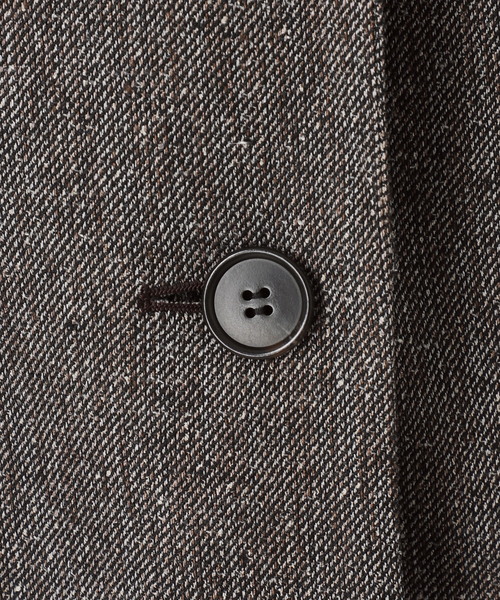 Spick & Span(スピックアンドスパン)の「《セットアップ可 / 》ネップツイードシングルブレストジレ(ベスト・レディース・ブラウン・38/36)」の16枚目の写真
