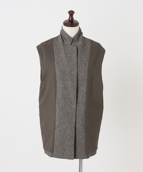 Spick & Span(スピックアンドスパン)の「《セットアップ可 / 》ネップツイードシングルブレストジレ(ベスト・レディース・ブラウン・38/36)」の17枚目の写真