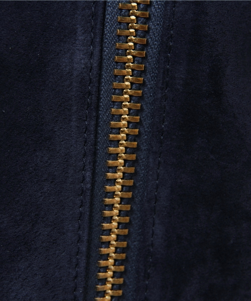 OUTLET（アウトレット）の「【'PalinkA】スウェードライダースJacket（ライダースジャケット・レディース・ブラウン/ネイビー・38/36）」の12枚目の写真