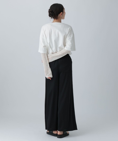 LEPSIM(レプシィム)の「シャイニーストレートパンツ 824690(その他パンツ・レディース・ブラック/ブラウン/チャコールグレー・FREE)」の9枚目の写真