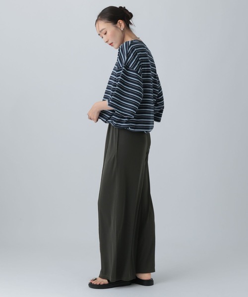 LEPSIM(レプシィム)の「シャイニーストレートパンツ 824690(その他パンツ・レディース・ブラック/ブラウン/チャコールグレー・FREE)」の14枚目の写真