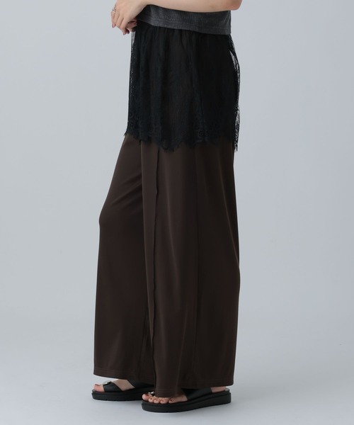 LEPSIM(レプシィム)の「シャイニーストレートパンツ 824690(その他パンツ・レディース・ブラック/ブラウン/チャコールグレー・FREE)」の18枚目の写真