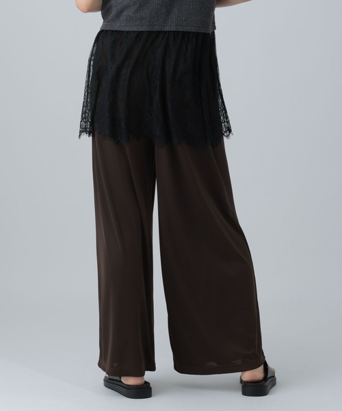 LEPSIM(レプシィム)の「シャイニーストレートパンツ 824690(その他パンツ・レディース・ブラック/ブラウン/チャコールグレー・FREE)」の19枚目の写真