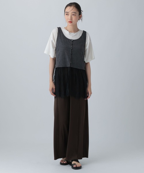 LEPSIM(レプシィム)の「シャイニーストレートパンツ 824690(その他パンツ・レディース・ブラック/ブラウン/チャコールグレー・FREE)」の20枚目の写真