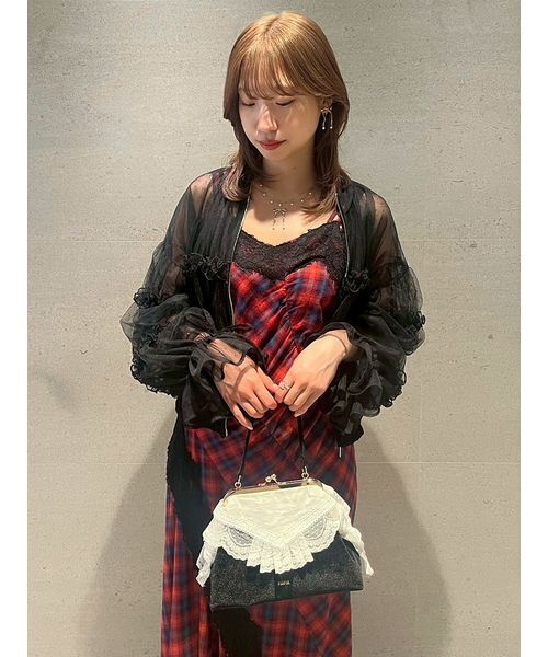 FURFUR(ファーファー)の「チュールフリルブルゾン(ブルゾン・レディース・ホワイト/ブラック/イエロー・F)」の11枚目の写真