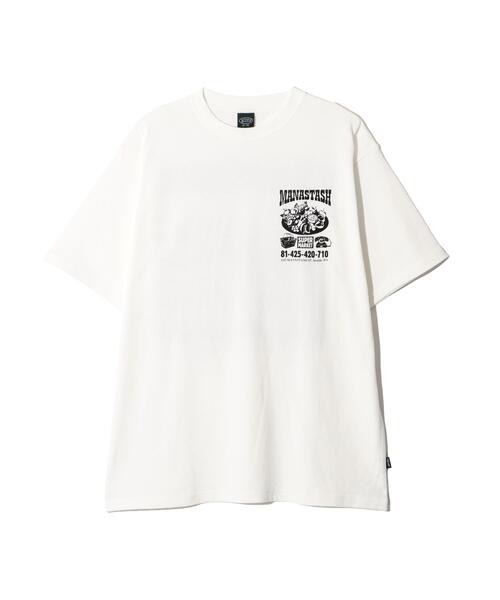 MANASTASH（マナスタッシュ）の「MANASTASH/マナスタッシュ　HEMP TEE SUPERMARKET（Tシャツ/カットソー・メンズ・ホワイト/ブラック/グリーン系その他3・L/XL/M/S）」の4枚目の写真