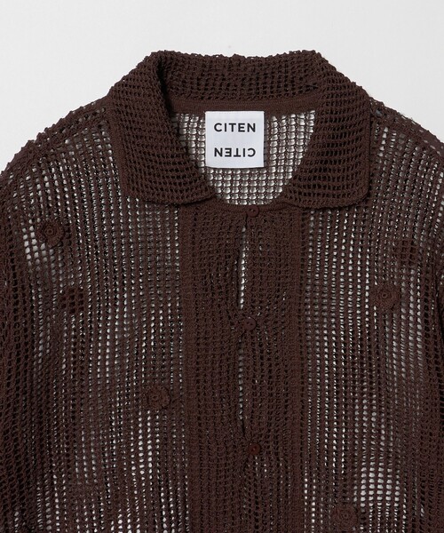 CITEN(シテン)の「<CITEN>フラワーモチーフニットカーディガン(カーディガン/ボレロ・レディース・オフホワイト/ブラウン系・FREE)」の13枚目の写真