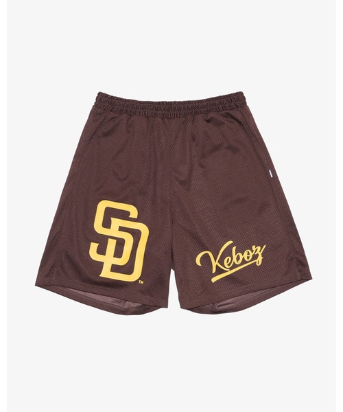 KEBOZ（ケボズ）の「KEBOZ × MLB SAN DIEGO PADRES MESH SHORTS（その他パンツ・メンズ・ブラウン・M/L/XL）」の8枚目の写真