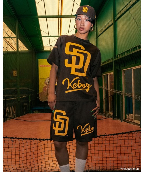 KEBOZ（ケボズ）の「KEBOZ × MLB SAN DIEGO PADRES MESH SHORTS（その他パンツ・メンズ・ブラウン・M/L/XL）」の5枚目の写真