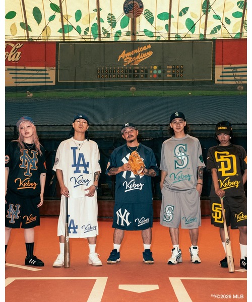 KEBOZ（ケボズ）の「KEBOZ × MLB SAN DIEGO PADRES MESH SHORTS（その他パンツ・メンズ・ブラウン・M/L/XL）」の2枚目の写真