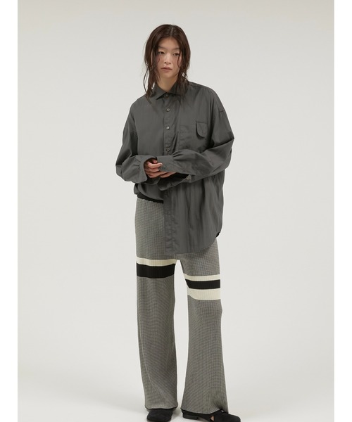 LA PEAU DE GEM(ラポドゥジェム)の「【LA PEAU DE GEM】multi border knit pants/マルチボーダーニットパンツ(その他パンツ・レディース・ブラック/ブラウン・MEDIUM/SMALL)」の9枚目の写真