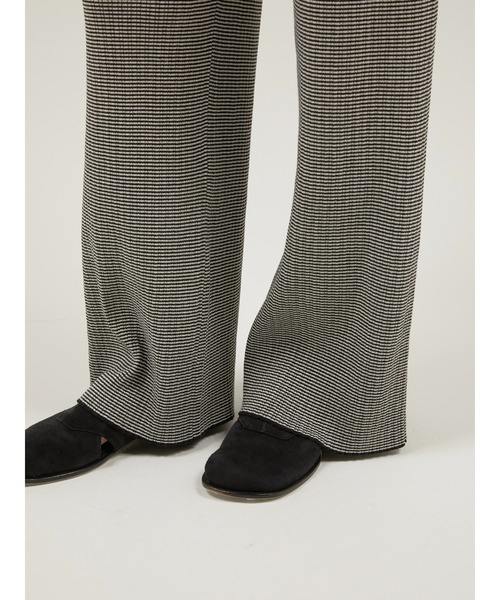 LA PEAU DE GEM(ラポドゥジェム)の「【LA PEAU DE GEM】multi border knit pants/マルチボーダーニットパンツ(その他パンツ・レディース・ブラック/ブラウン・MEDIUM/SMALL)」の14枚目の写真
