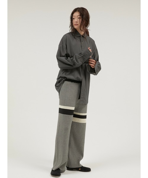 LA PEAU DE GEM(ラポドゥジェム)の「【LA PEAU DE GEM】multi border knit pants/マルチボーダーニットパンツ(その他パンツ・レディース・ブラック/ブラウン・MEDIUM/SMALL)」の10枚目の写真