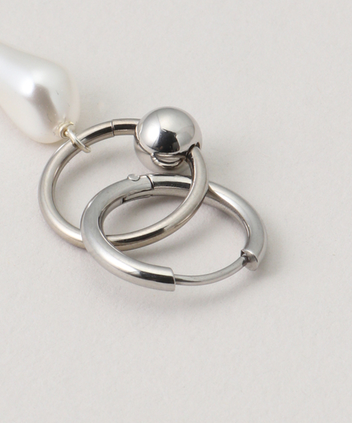 JUSTINE CLENQUET(ジュスティーヌクランケ)の「【JUSTINE CLENQUET/ジャスティーヌ クランケ】 PALMER EARRINGS SET:ピアス(両耳)(ピアス(両耳用)・レディース・シルバー・FREE)」の5枚目の写真