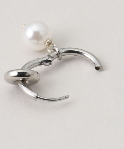 JUSTINE CLENQUET(ジュスティーヌクランケ)の「【JUSTINE CLENQUET/ジャスティーヌ クランケ】 PALMER EARRINGS SET:ピアス(両耳)(ピアス(両耳用)・レディース・シルバー・FREE)」の8枚目の写真