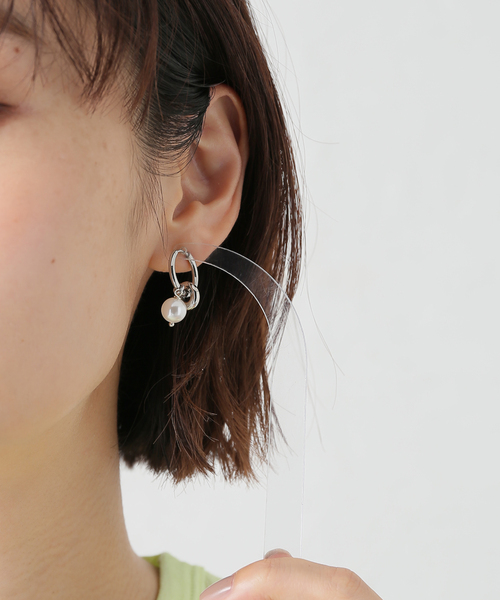 JUSTINE CLENQUET(ジュスティーヌクランケ)の「【JUSTINE CLENQUET/ジャスティーヌ クランケ】 PALMER EARRINGS SET:ピアス(両耳)(ピアス(両耳用)・レディース・シルバー・FREE)」の17枚目の写真