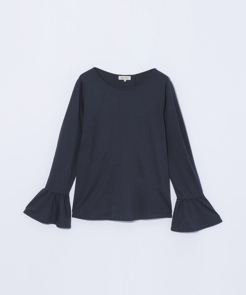 CB CRESTBRIDGE(シービークレストブリッジ)の「バックチェック切替ベルスリーブトップス(Tシャツ/カットソー・レディース・ホワイト系その他/レッド系その他4/ダークネイビー・M)」の18枚目の写真