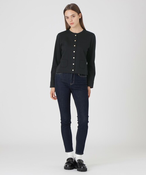 BLUE LABEL CRESTBRIDGE(ブルーレーベルクレストブリッジ)の「ダンボールカーディガン(カーディガン/ボレロ・レディース・ブラウン/ブラック/ホワイト・40/38)」の10枚目の写真