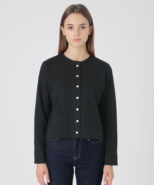 BLUE LABEL CRESTBRIDGE(ブルーレーベルクレストブリッジ)の「ダンボールカーディガン(カーディガン/ボレロ・レディース・ブラウン/ブラック/ホワイト・40/38)」の11枚目の写真