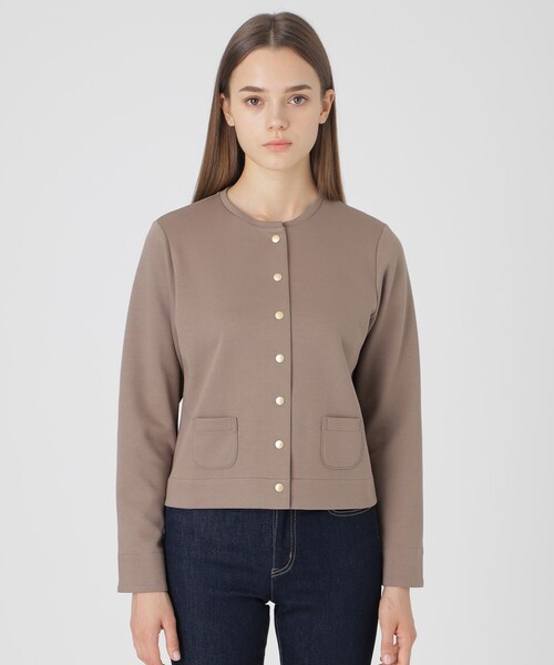 BLUE LABEL CRESTBRIDGE(ブルーレーベルクレストブリッジ)の「ダンボールカーディガン(カーディガン/ボレロ・レディース・ブラウン/ブラック/ホワイト・40/38)」の17枚目の写真