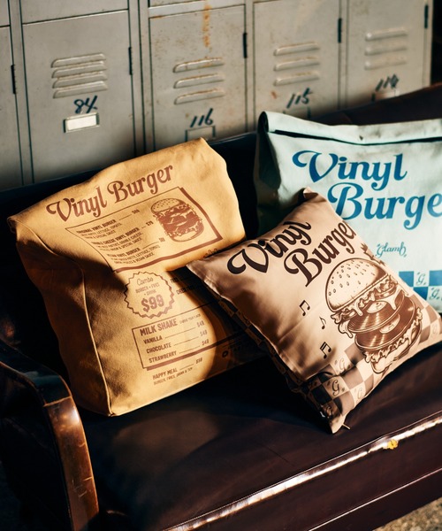 glamb(グラム)の「Vinyl Burger Bag / ヴァイナルバーガーバッグ(エコバッグ/サブバッグ・メンズ・ベージュ/ミント・FREE)」の15枚目の写真