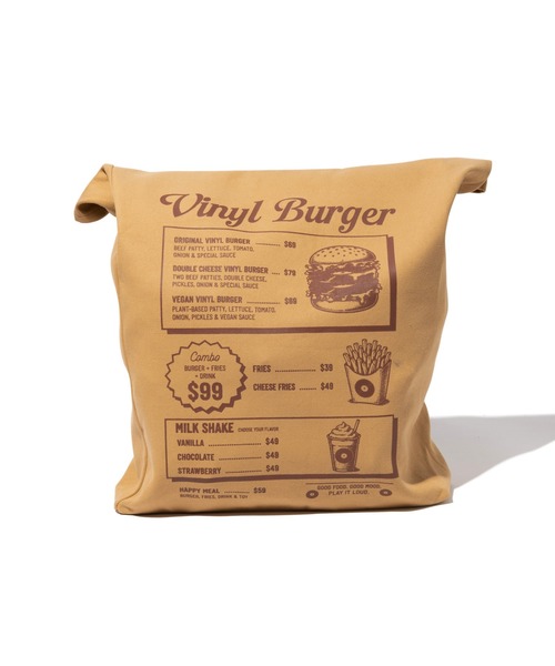 glamb(グラム)の「Vinyl Burger Bag / ヴァイナルバーガーバッグ(エコバッグ/サブバッグ・メンズ・ベージュ/ミント・FREE)」の20枚目の写真