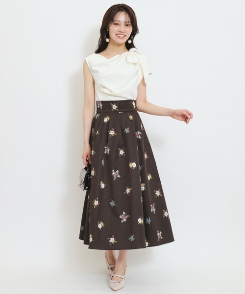 WILLSELECTION（ウィルセレクション）の「フローラルベリープリントタックフレアスカート（スカート・レディース・ホワイト/ピンク/ブラウン・FREE）」の21枚目の写真