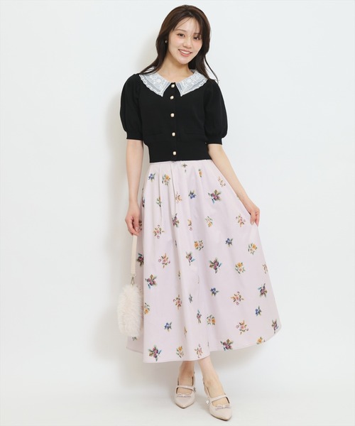 WILLSELECTION（ウィルセレクション）の「フローラルベリープリントタックフレアスカート（スカート・レディース・ホワイト/ピンク/ブラウン・FREE）」の22枚目の写真