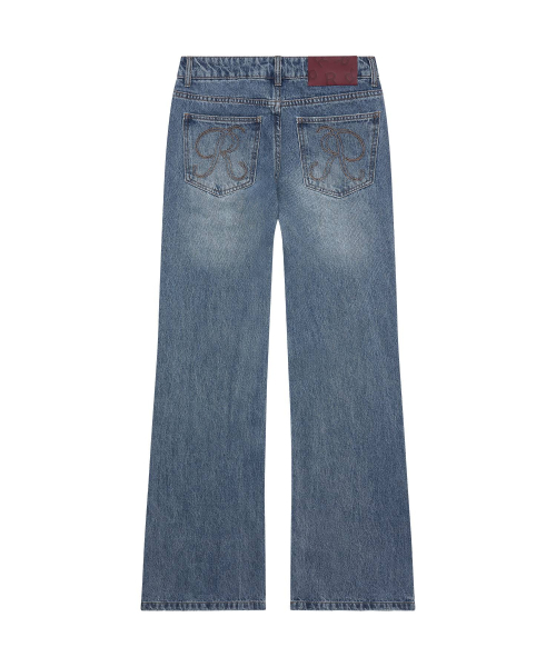 REEMNIK（リームニック）の「RIVETTE VEIN BOOTCUT DENIM PANTS [MID BLUE]（デニムパンツ・レディース・ブルー・MEDIUM/SMALL/LARGE）」の2枚目の写真