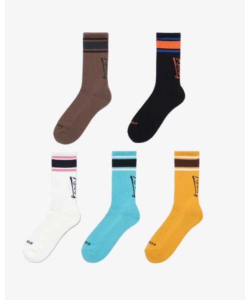 KEBOZ(ケボズ)の「ICON LINE SOCKS(ソックス/靴下・メンズ・ミント/ブラック/イエロー/ブラウン/ホワイト・FREE)」の16枚目の写真