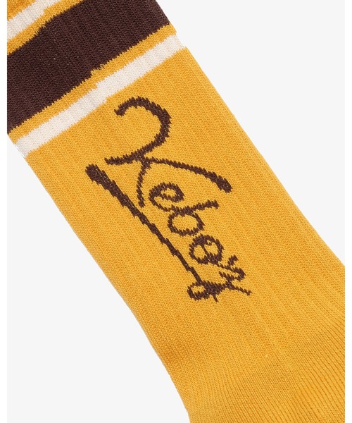 KEBOZ(ケボズ)の「ICON LINE SOCKS(ソックス/靴下・メンズ・ミント/ブラック/イエロー/ブラウン/ホワイト・FREE)」の13枚目の写真