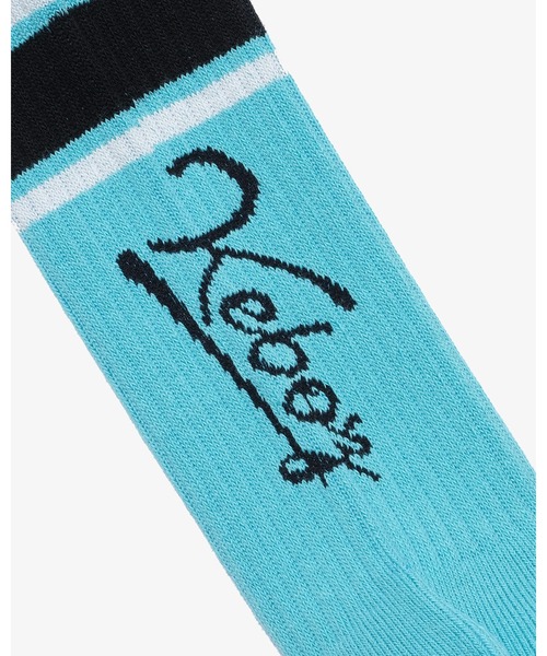 KEBOZ(ケボズ)の「ICON LINE SOCKS(ソックス/靴下・メンズ・ミント/ブラック/イエロー/ブラウン/ホワイト・FREE)」の11枚目の写真