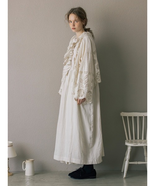 TSUHARU by Samansa Mos2(ツハルバイサマンサモスモス)の「【ecru×brown collection】レースブラウス(シャツ/ブラウス・レディース・ベージュ系その他/ブラウン・F)」の4枚目の写真