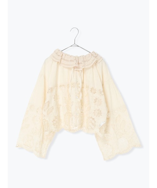 TSUHARU by Samansa Mos2(ツハルバイサマンサモスモス)の「【ecru×brown collection】レースブラウス(シャツ/ブラウス・レディース・ベージュ系その他/ブラウン・F)」の19枚目の写真