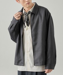 【EASENCE】<DAILY REFINEDシリーズ>ウーリッシュツイル ショート ジップブルゾン / イージーケア・UVカット