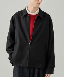 【EASENCE】<DAILY REFINEDシリーズ>ウーリッシュツイル ショート ジップブルゾン / イージーケア・UVカット