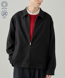 EASENCE（イーズエンス）の「【EASENCE】＜DAILY REFINEDシリーズ＞ウーリッシュツイル ショート ジップブルゾン / イージーケア・UVカット（ブルゾン）」