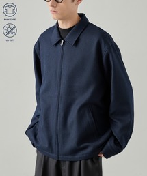 EASENCE（イーズエンス）の「【EASENCE】＜DAILY REFINEDシリーズ＞ウーリッシュツイル ショート ジップブルゾン / イージーケア・UVカット（ブルゾン）」
